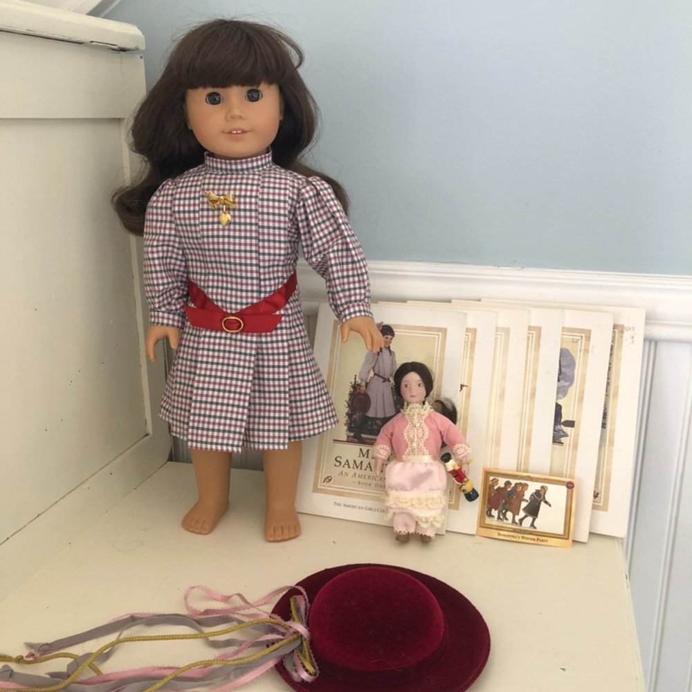 American Girl Samantha (Retired) With Doll + Books